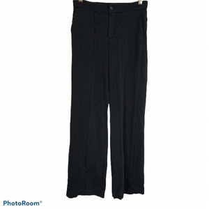 Athleta black straight leg trouser 0 comfy stretch